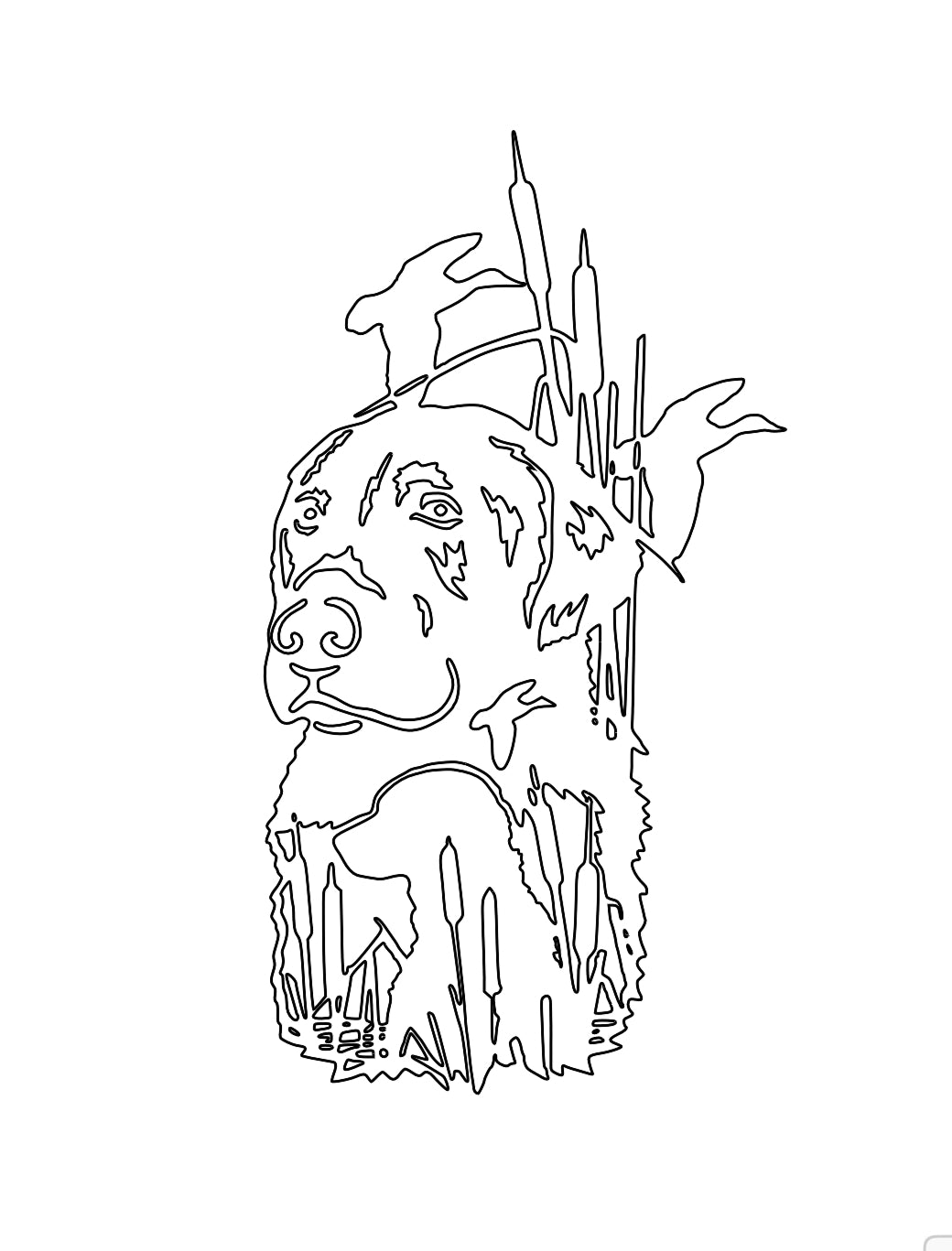 Labs with Ducks Decal