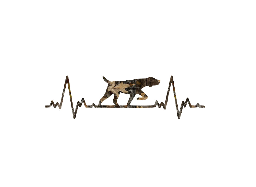 German Shorthaired Pointer EKG/Heartbeat Decal