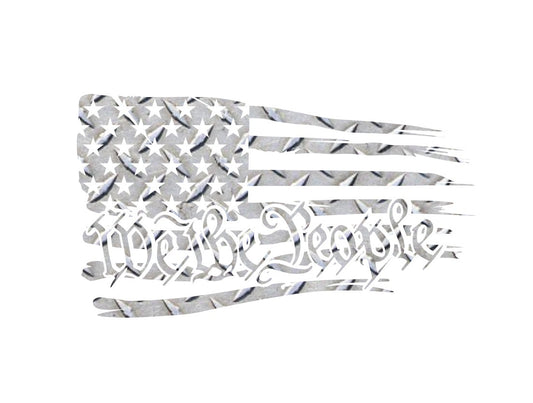 We The People Flag Decal
