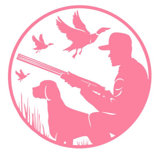 Hunter with Dog & Ducks Decal