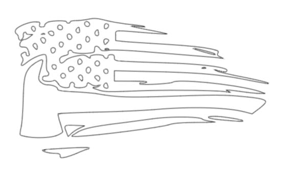Axe Flag Decal
