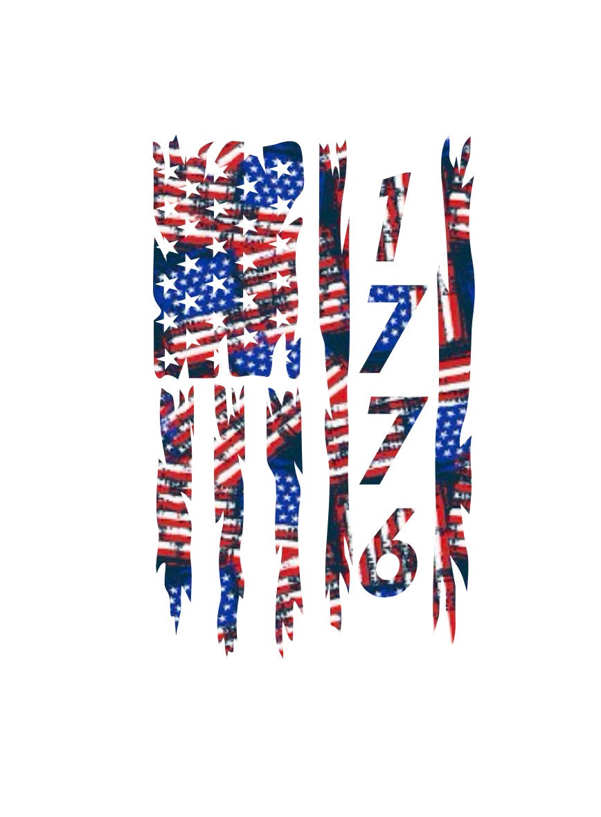 1776 Flag Decal