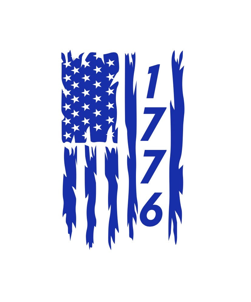 1776 Flag Decal
