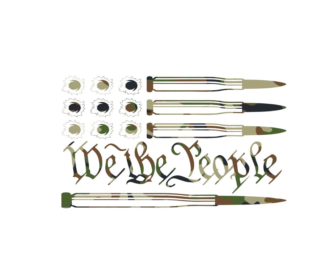 We The People Bullets Decal