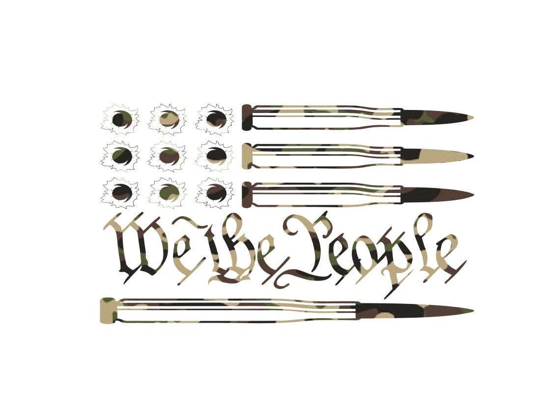 We The People Bullets Decal