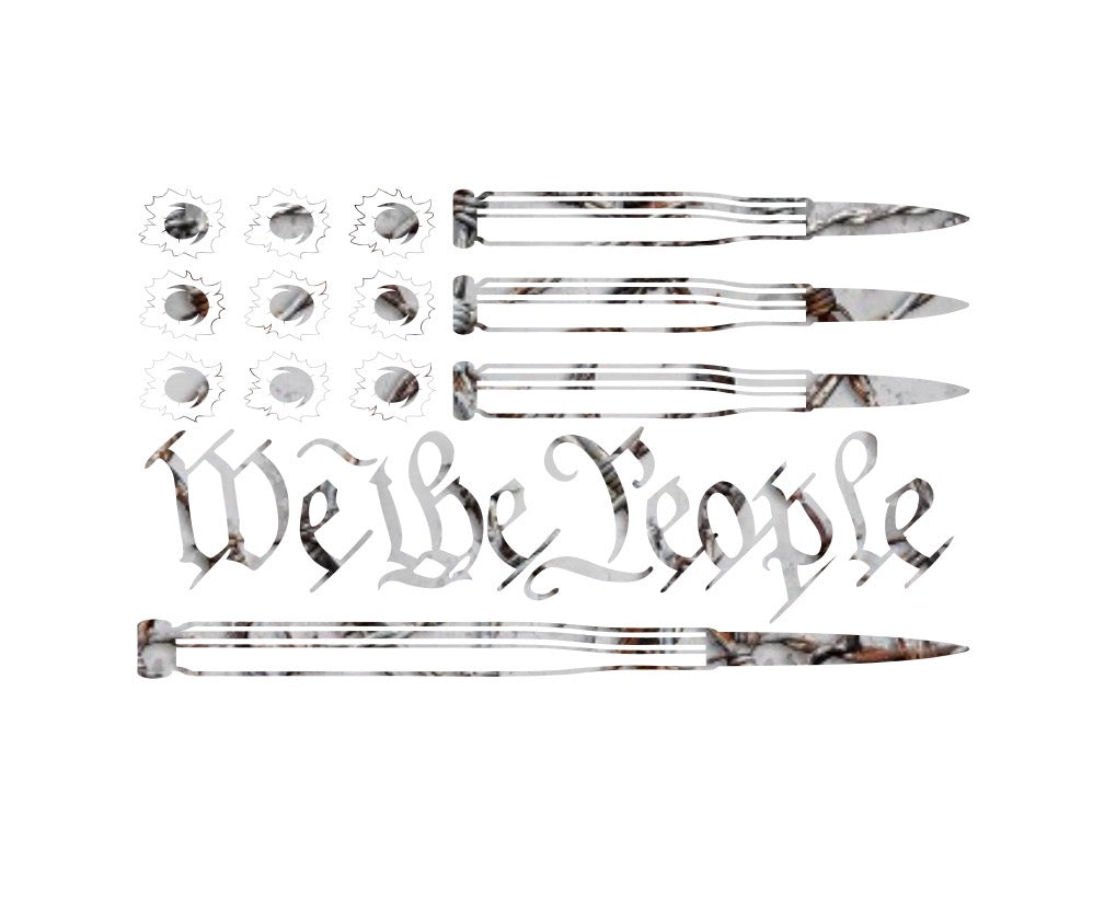 We The People Bullets Decal