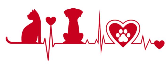 Cat and Dog EKG/Heartbeat Decal3