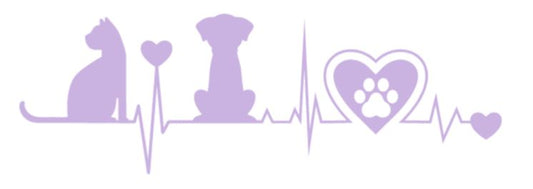 Cat and Dog EKG/Heartbeat Decal3