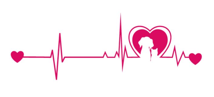 Cat and Dog EKG/Heartbeat Decal 2