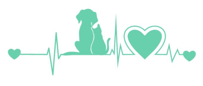 Cat and Dog EKG/Heartbeat Decal 1