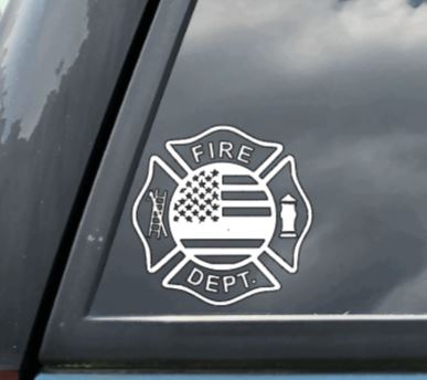 Fire Dept. Maltese Decal