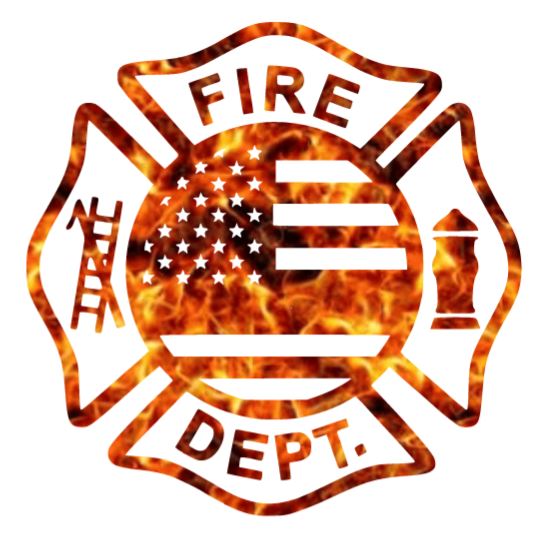 Fire Dept. Maltese Decal