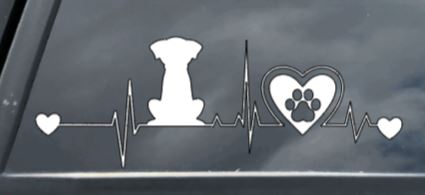 Dog EKG/Heartbeat Decal