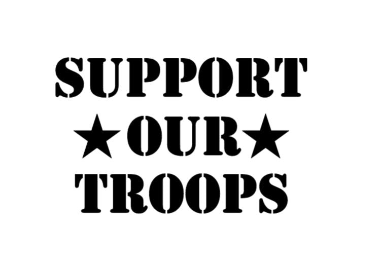 Support Our Troops Decal