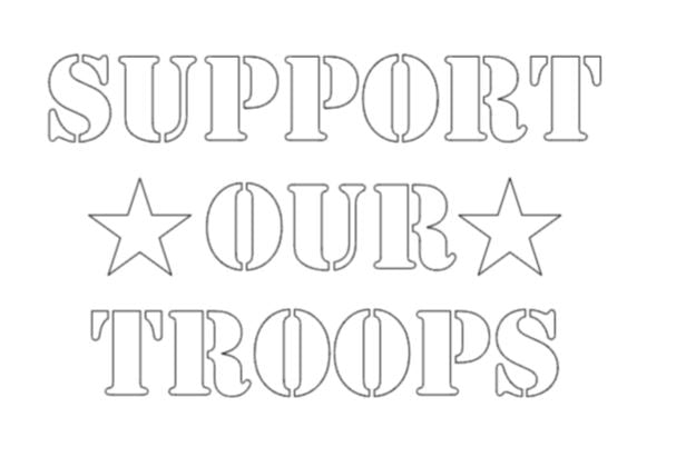 Support Our Troops Decal