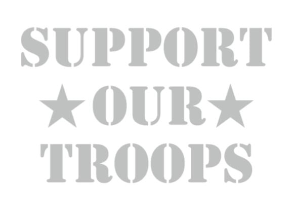 Support Our Troops Decal