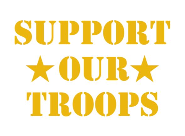 Support Our Troops Decal