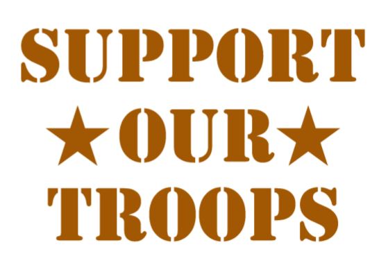 Support Our Troops Decal