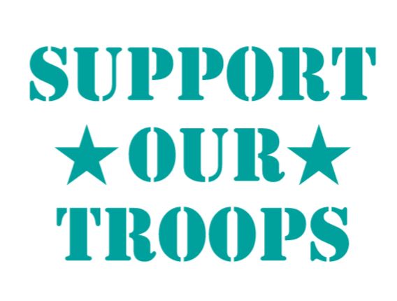 Support Our Troops Decal