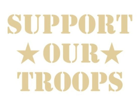 Support Our Troops Decal