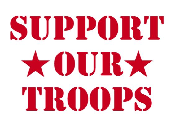 Support Our Troops Decal