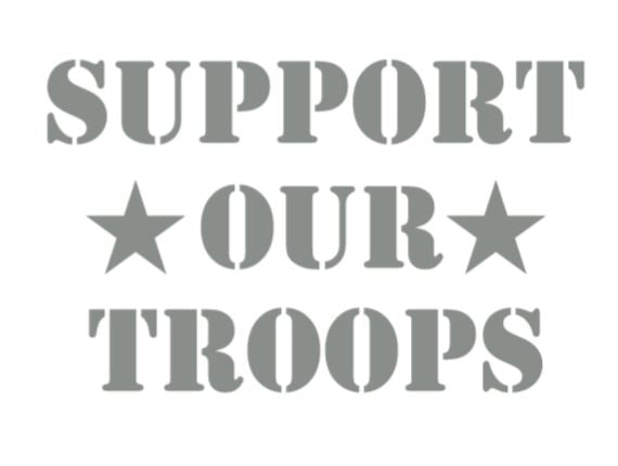 Support Our Troops Decal