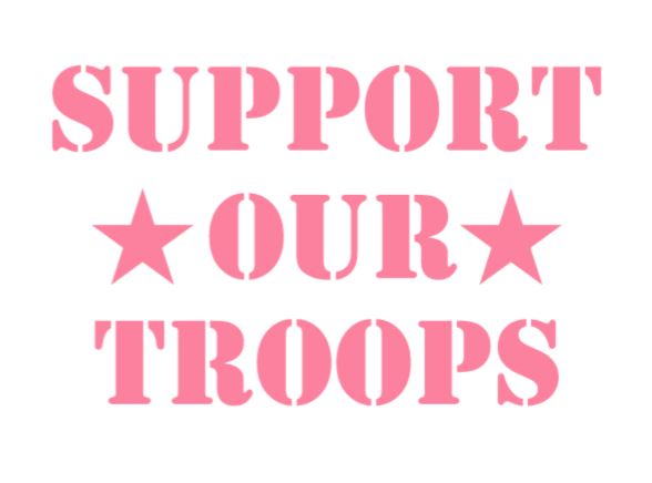 Support Our Troops Decal