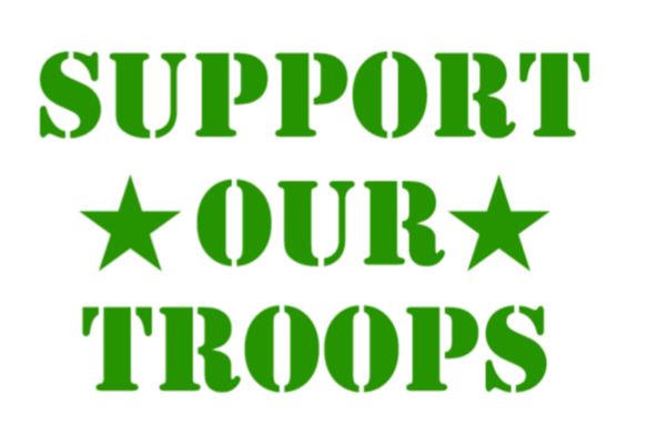 Support Our Troops Decal