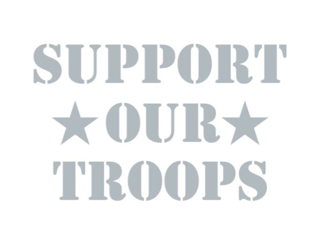 Support Our Troops Decal